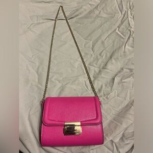 Hot pink crossbody bag